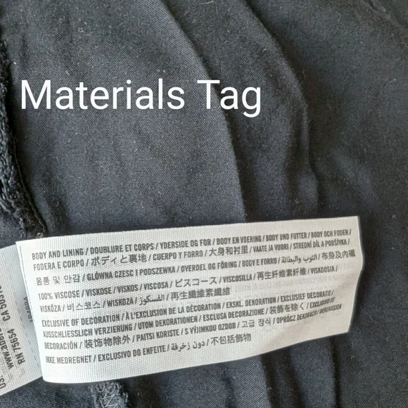 Abercrombie & Fitch Black Embroidery Knee-Length Dress in Small - Picture 14 of 15